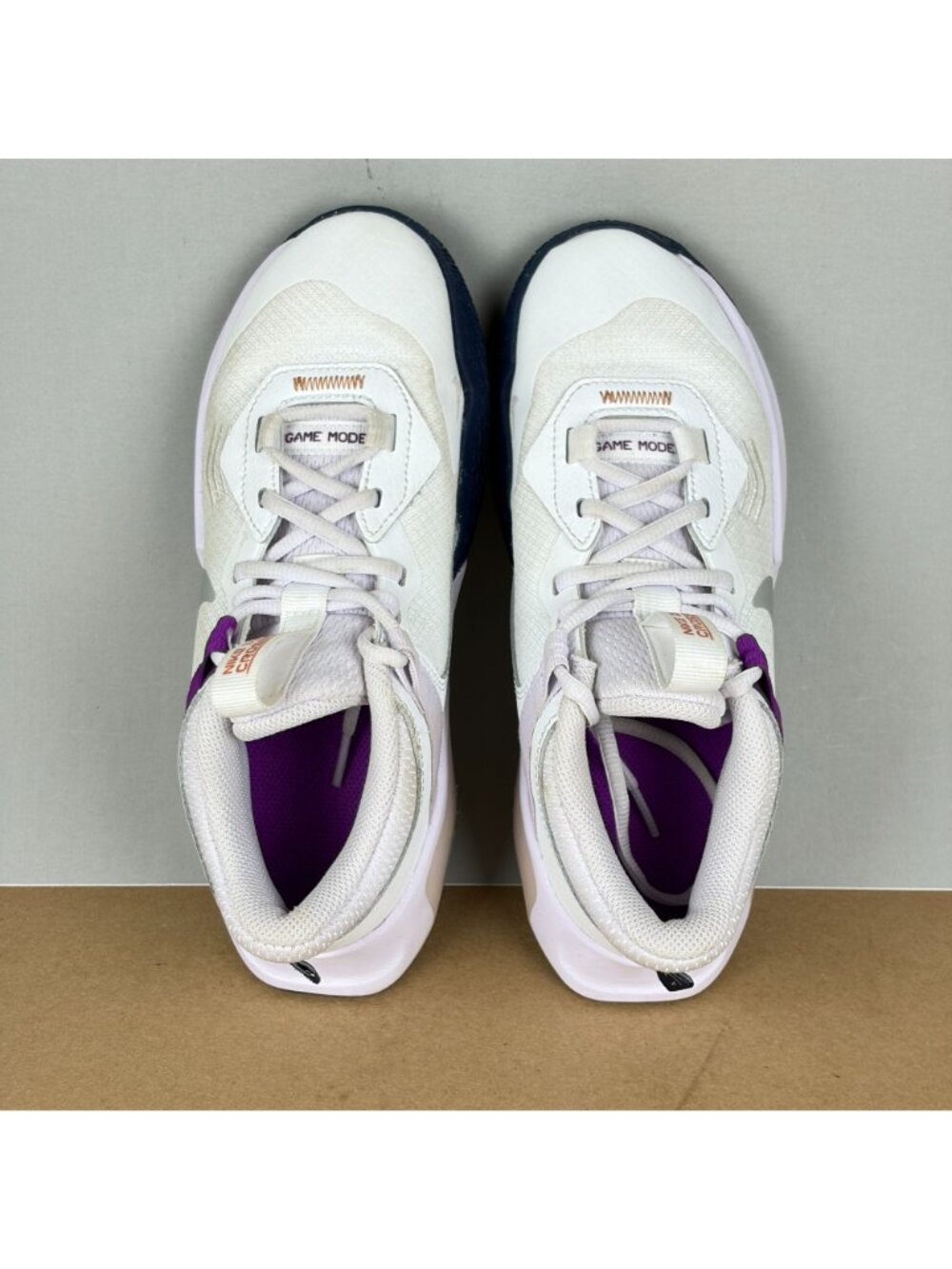 Nike Zoom Crossover Game Mode Basketball Shoes Youth 4Y White Purple Athletic - Picture 9 of 10